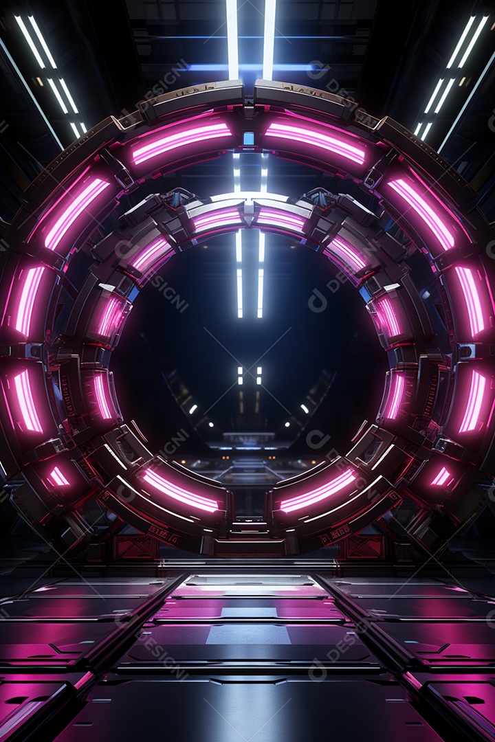 Fundos de Cenário para Flyer Com Luzes Neon