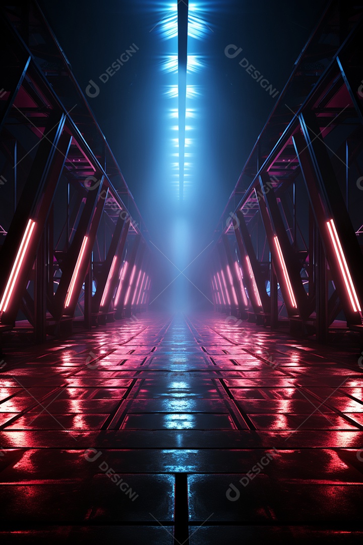 Fundos de Cenário para Flyer Com Luzes Neon