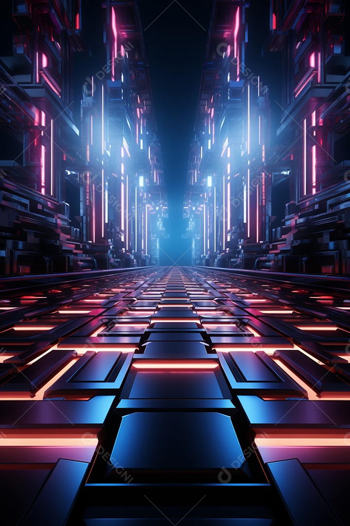 Fundos de Cenário para Flyer Com Luzes Neon