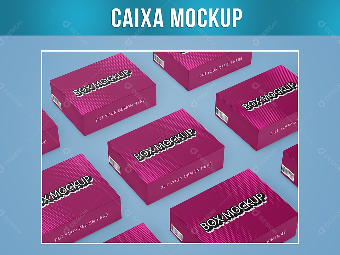 Mockup Caixa PSD Editável