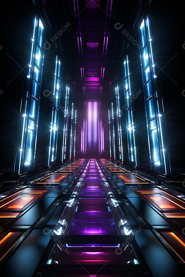 Fundos de Cenário para Flyer Com Luzes Neon