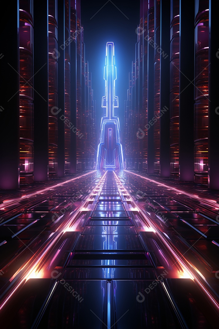 Fundos de Cenário para Flyer Com Luzes Neon