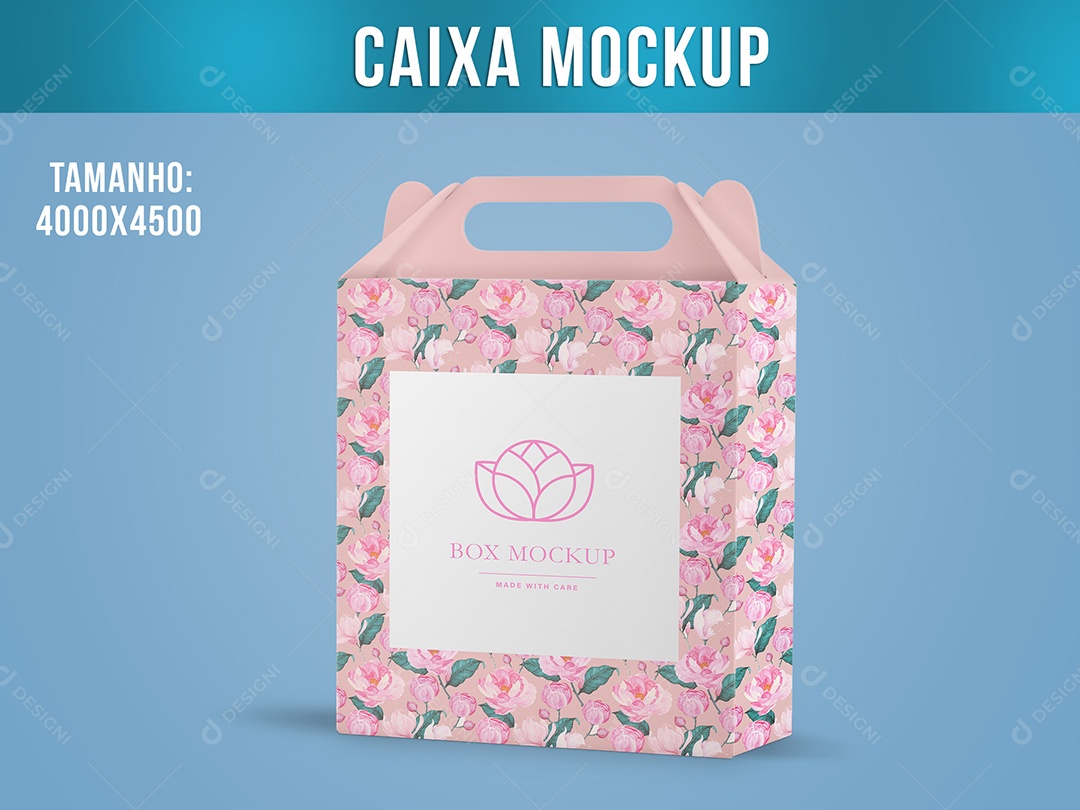Mockup Caixa PSD Editável