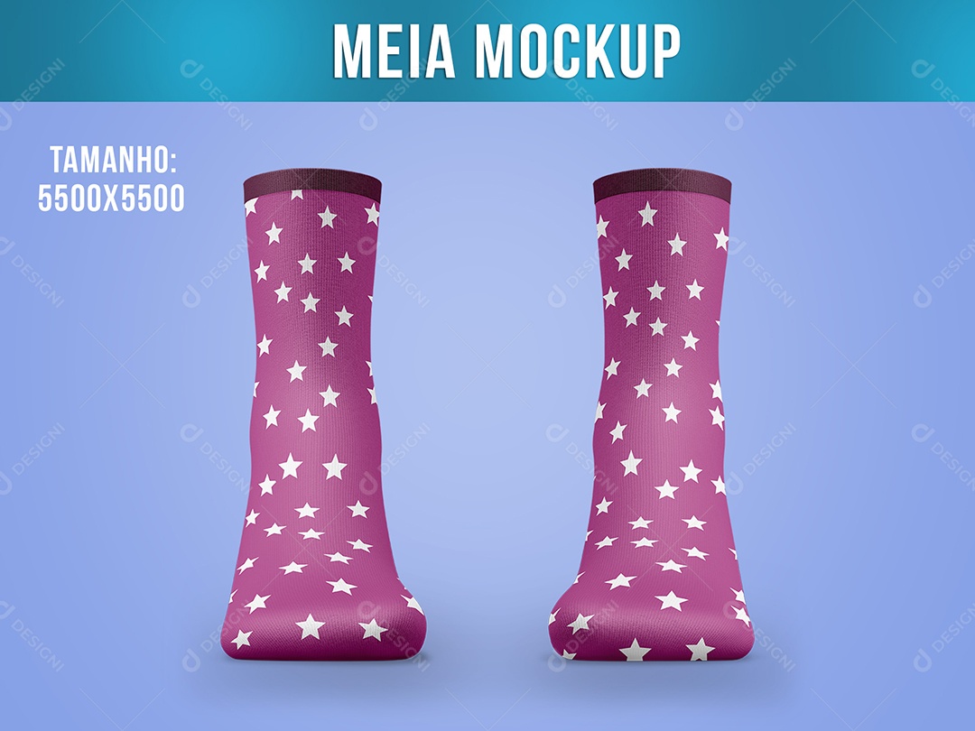 Mockup Meia PSD Editável