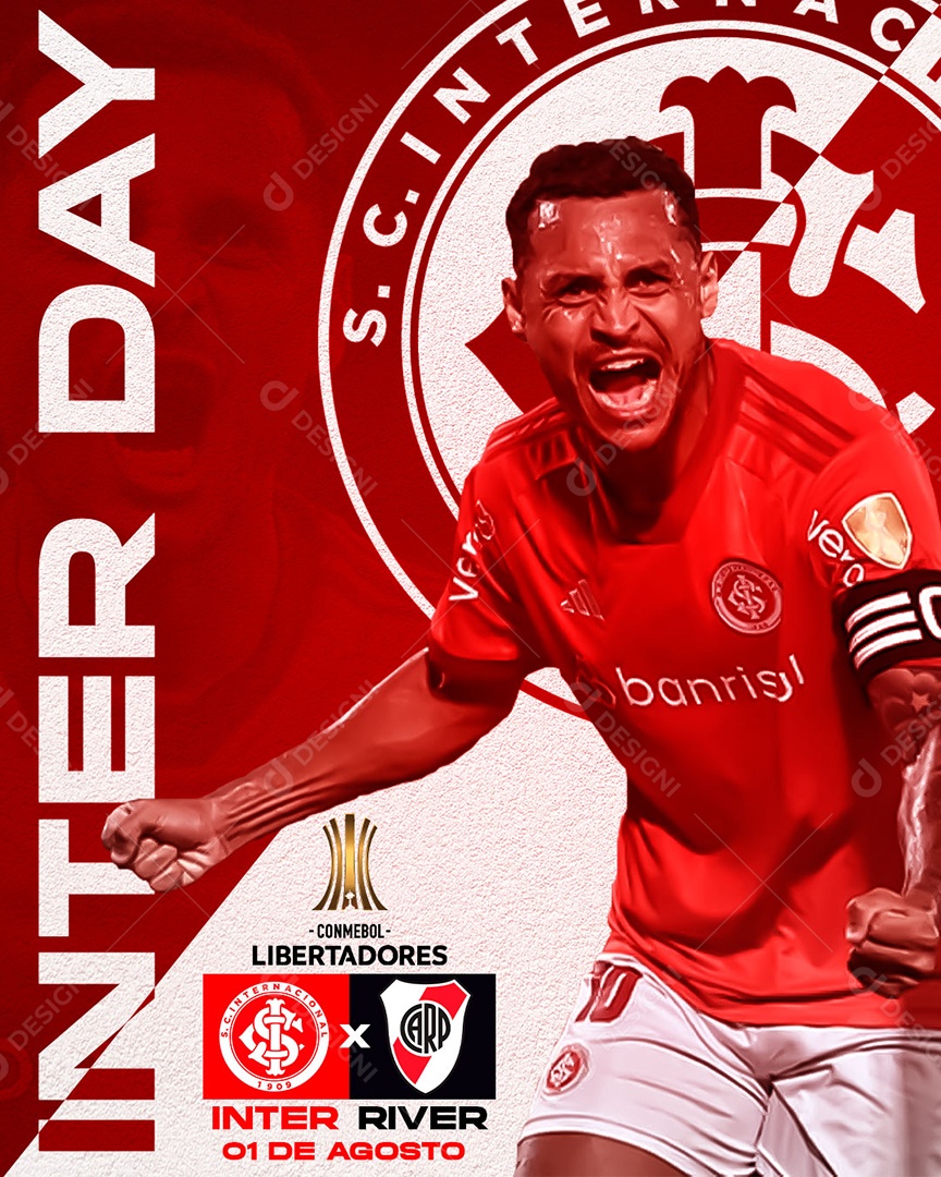 Futebol Internacional X River Plate Social Media PSD Editável