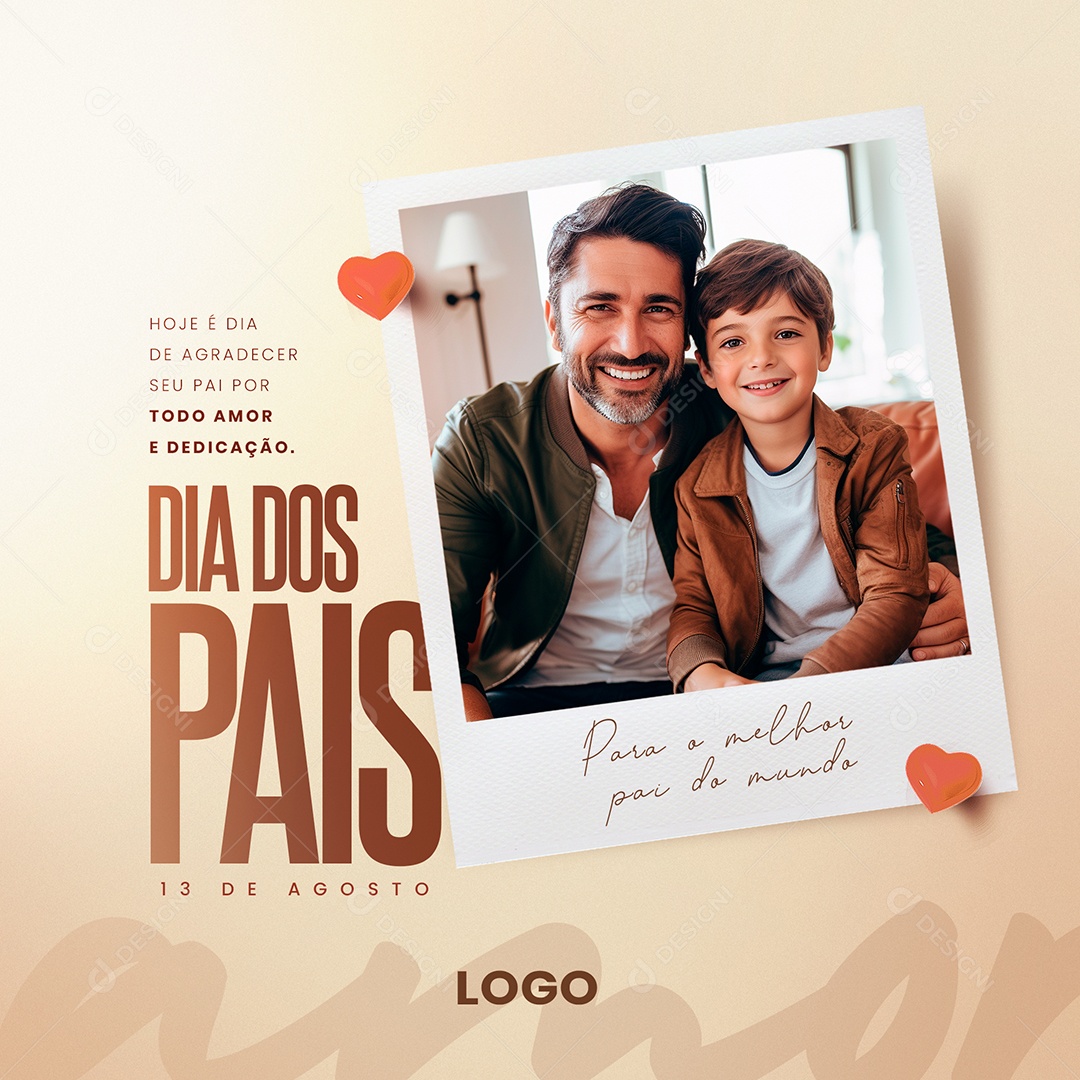 Social Media Feliz dia dos Pais PSD Editável