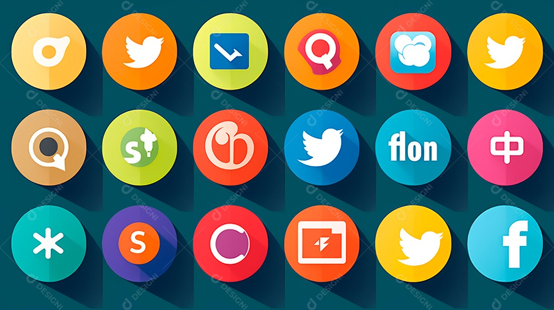 Ícone de mídia social.