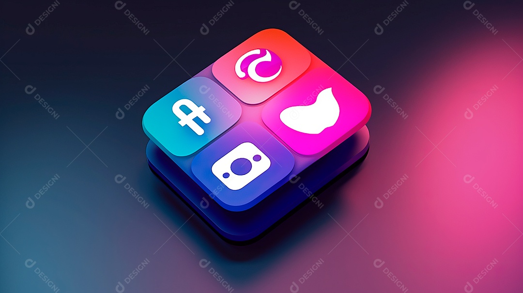 Ícone de mídia social.