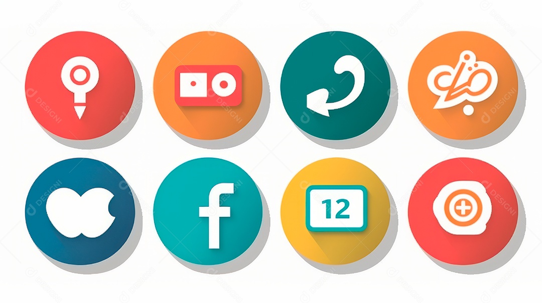 Ícones de aplicativos variados.