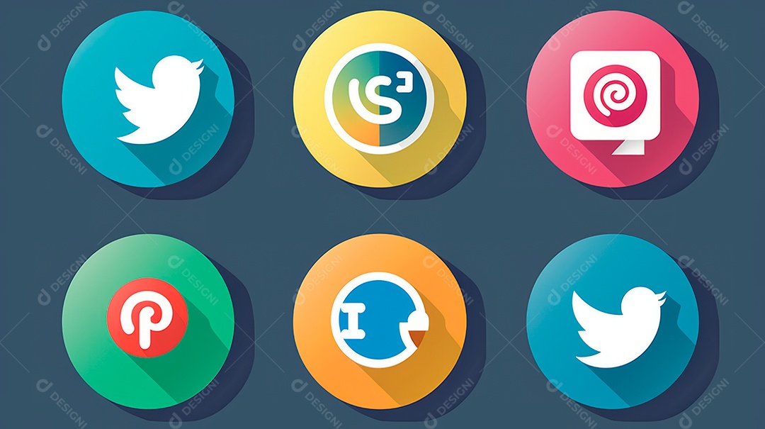 Ícones de aplicativos variados.