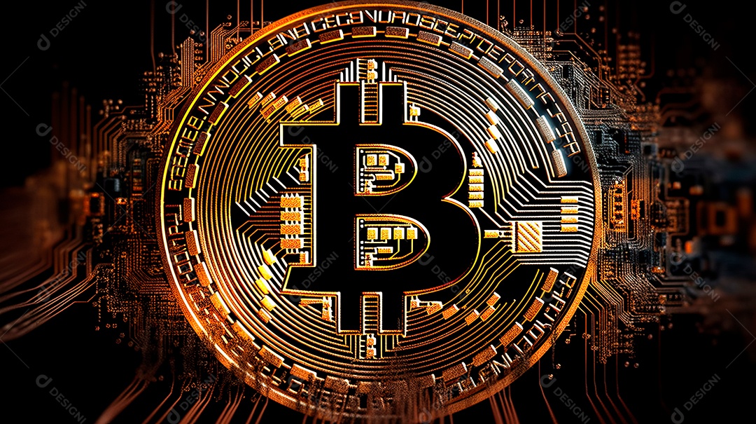 Criptomoedas conceito de moeda digital.