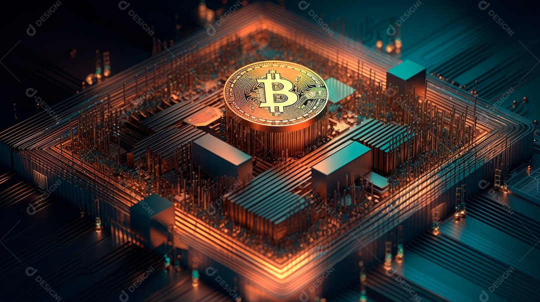 Fundo de tecnologia da criptomoeda.