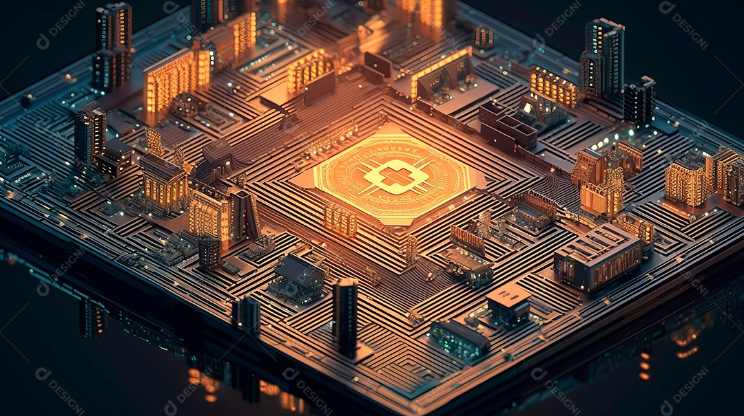 Plate mother electronic circuits