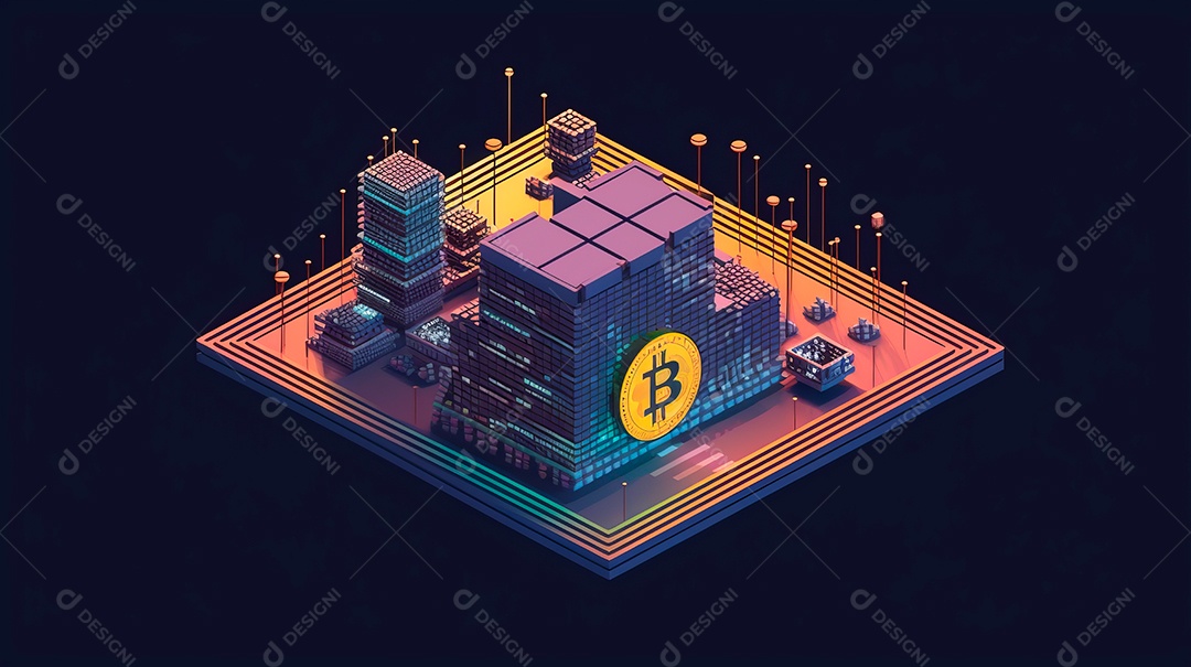 Fundo futurista de inteligência artificial.