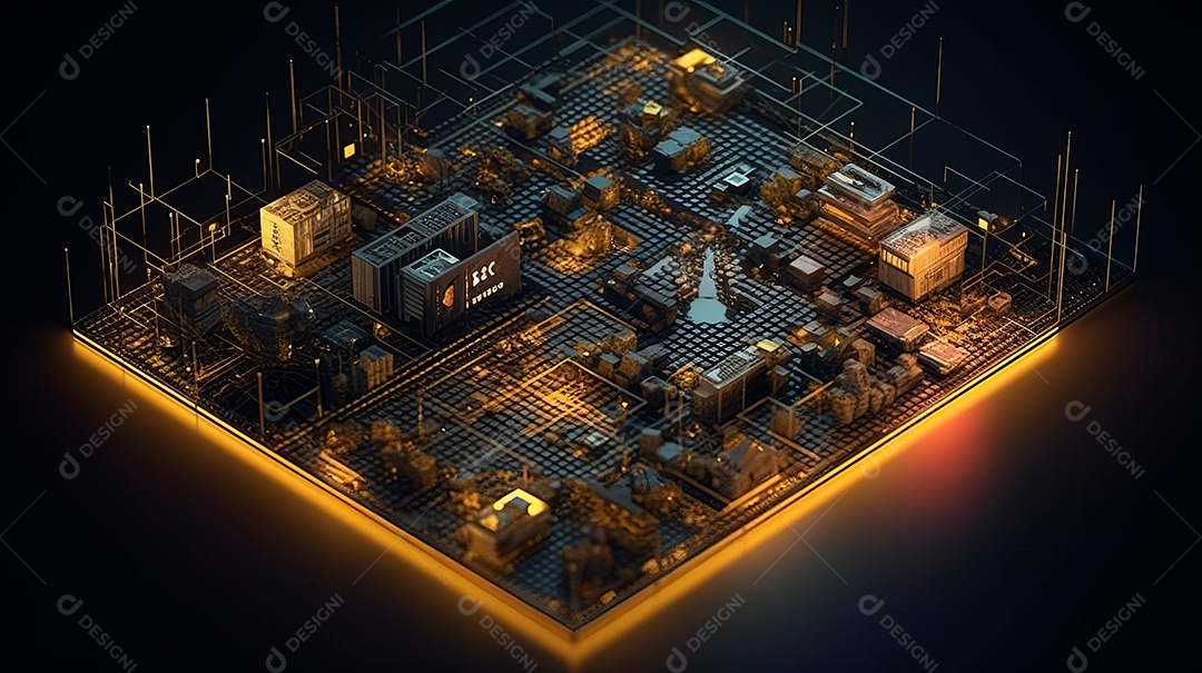 Fundo de tecnologia da criptomoeda.
