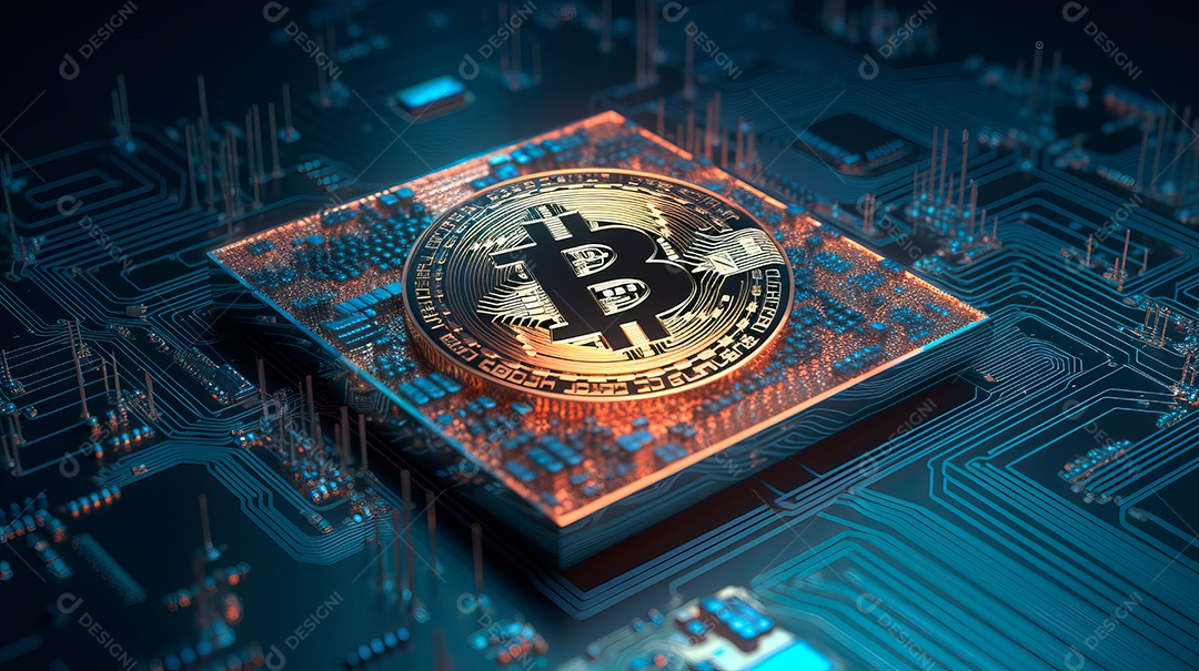 Fundo de tecnologia da criptomoeda.