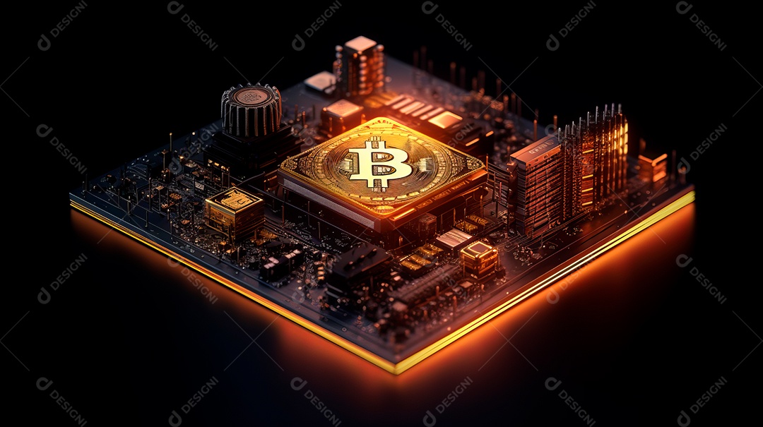 Placa mãe do bitcoin.