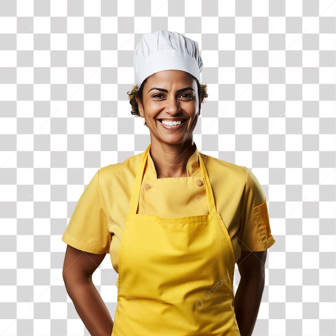 Mulher Comerciante Sorrindo Fundo PNG Transparente