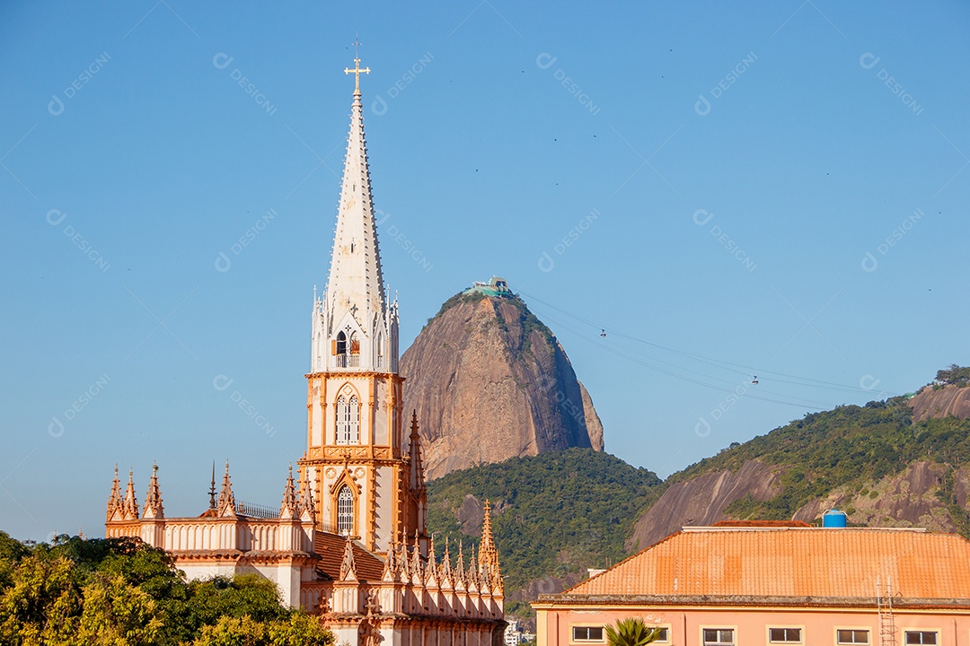 Vista da enseada de Botafogo no Rio de Janeiro Brasil.