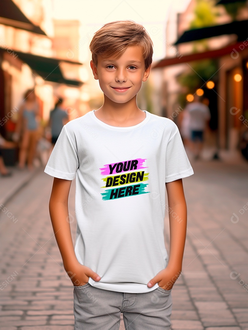 White PSD Infantry Shirt Mockup Editable