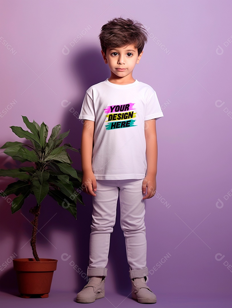 White PSD Infantry Shirt Mockup Editable