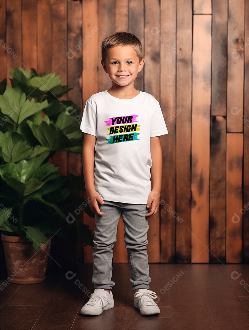 White PSD Infantry Shirt Mockup Editable