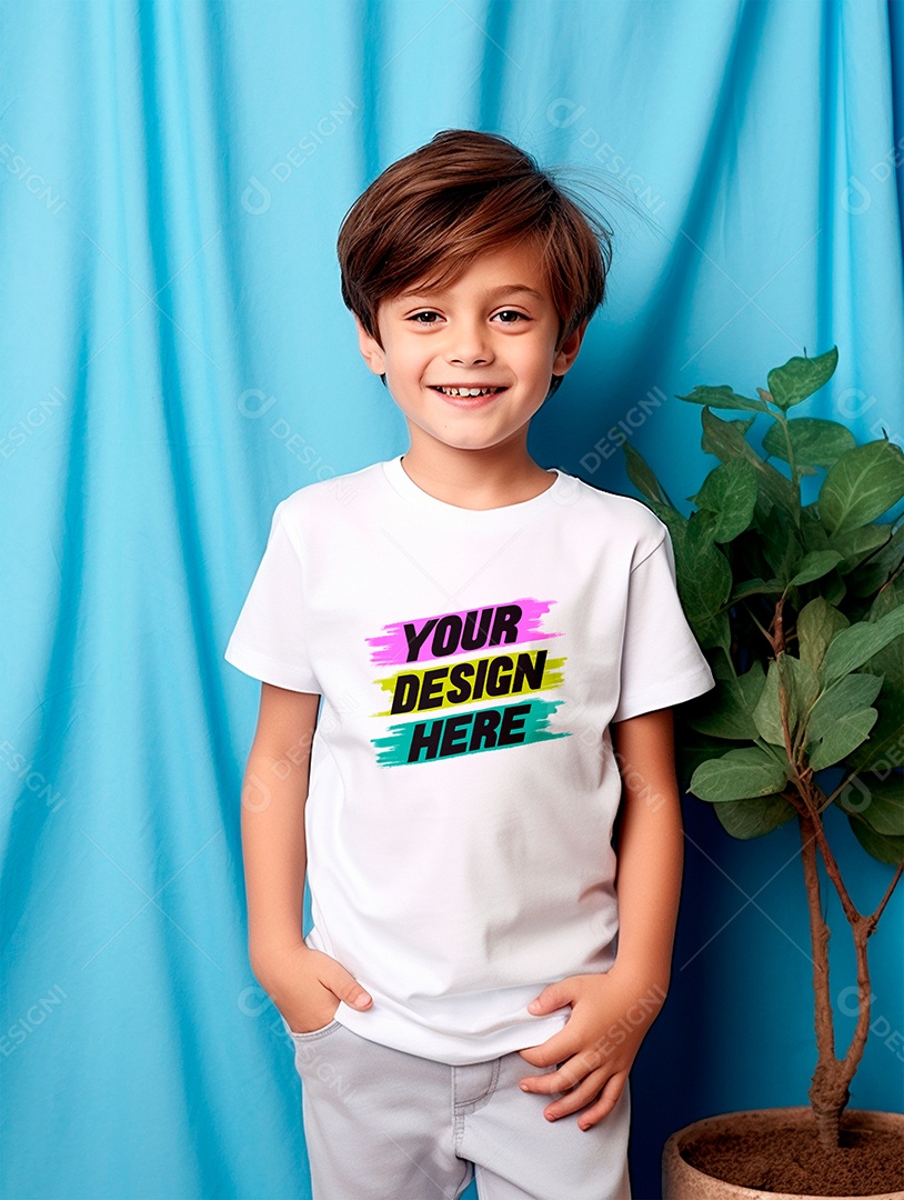 White PSD Infantry Shirt Mockup Editable