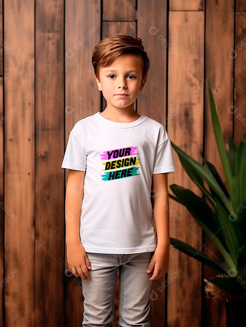 White PSD Infantry Shirt Mockup Editable