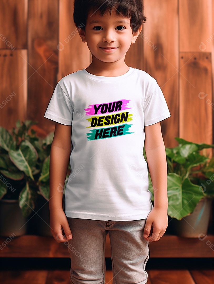 White PSD Infantry Shirt Mockup Editable