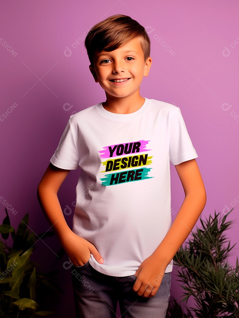 White PSD Infantry Shirt Mockup Editable