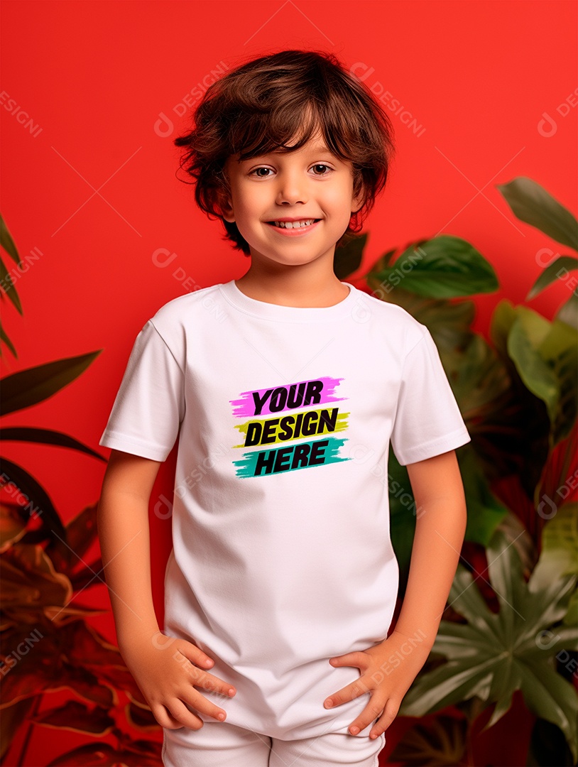 White PSD Infantry Shirt Mockup Editable