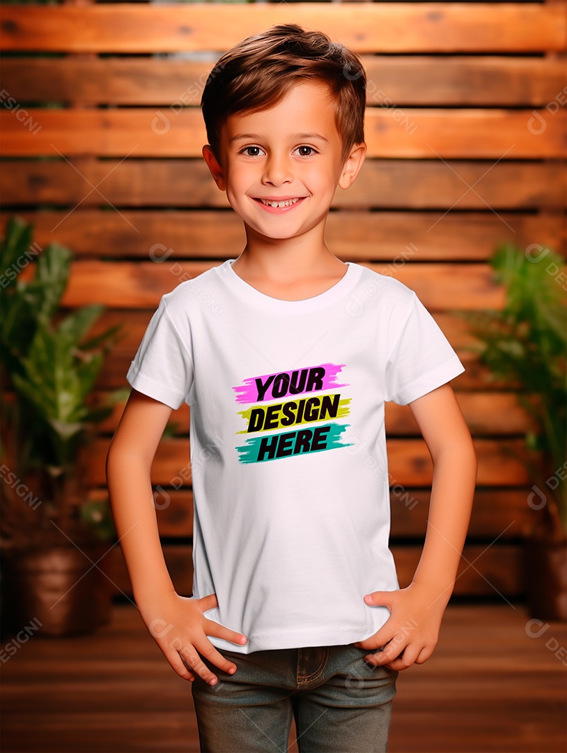 White PSD Infantry Shirt Mockup Editable