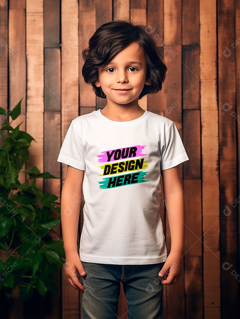 White PSD Infantry Shirt Mockup Editable