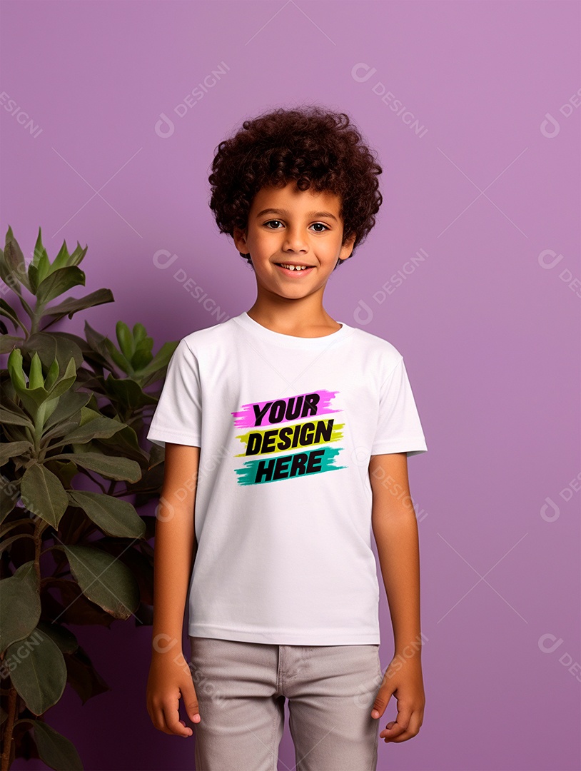 White PSD Infantry Shirt Mockup Editable