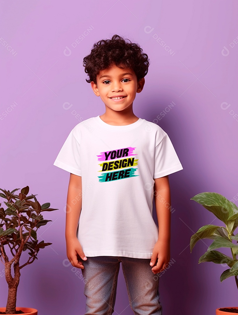 White PSD Infantry Shirt Mockup Editable