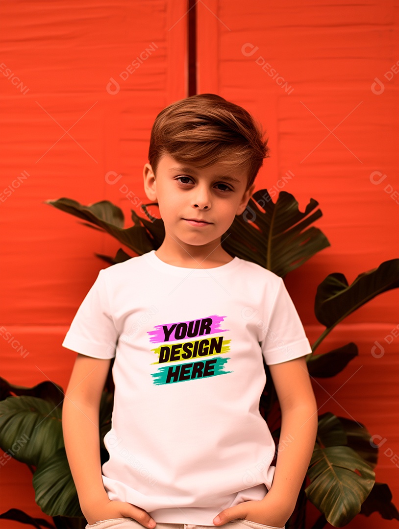 White PSD Infantry Shirt Mockup Editable