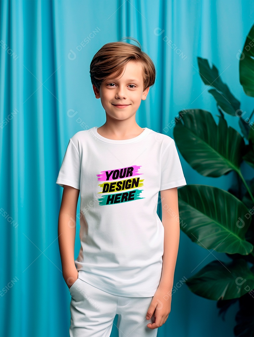 White PSD Infantry Shirt Mockup Editable