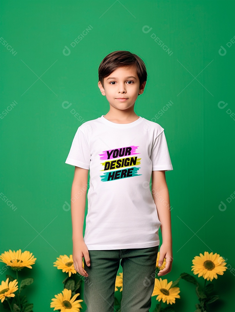 White PSD Infantry Shirt Mockup Editable