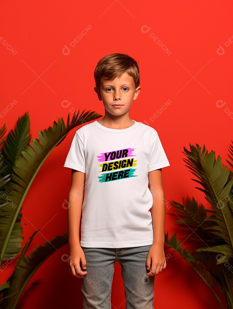 White PSD Infantry Shirt Mockup Editable