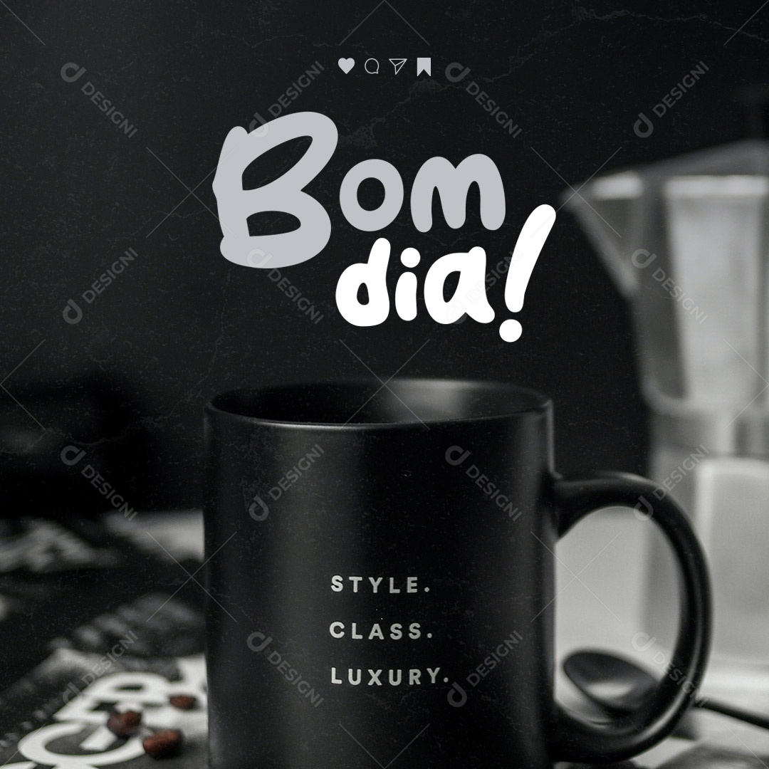 Frases de Bom Dia Social Media PSD Editável