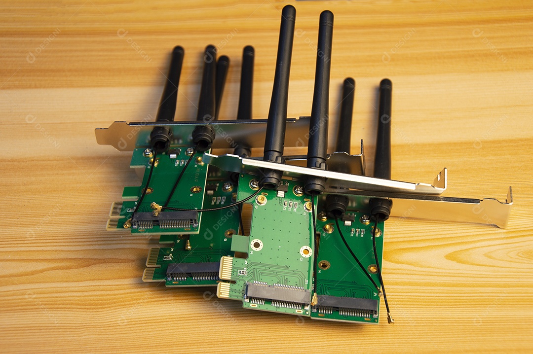 Cartão receptor Wi Fi usado para receber sinal