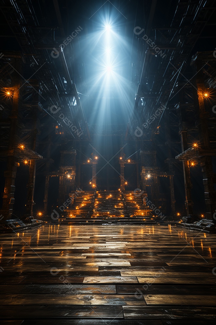 Cenário para Evento com Fundo Iluminado