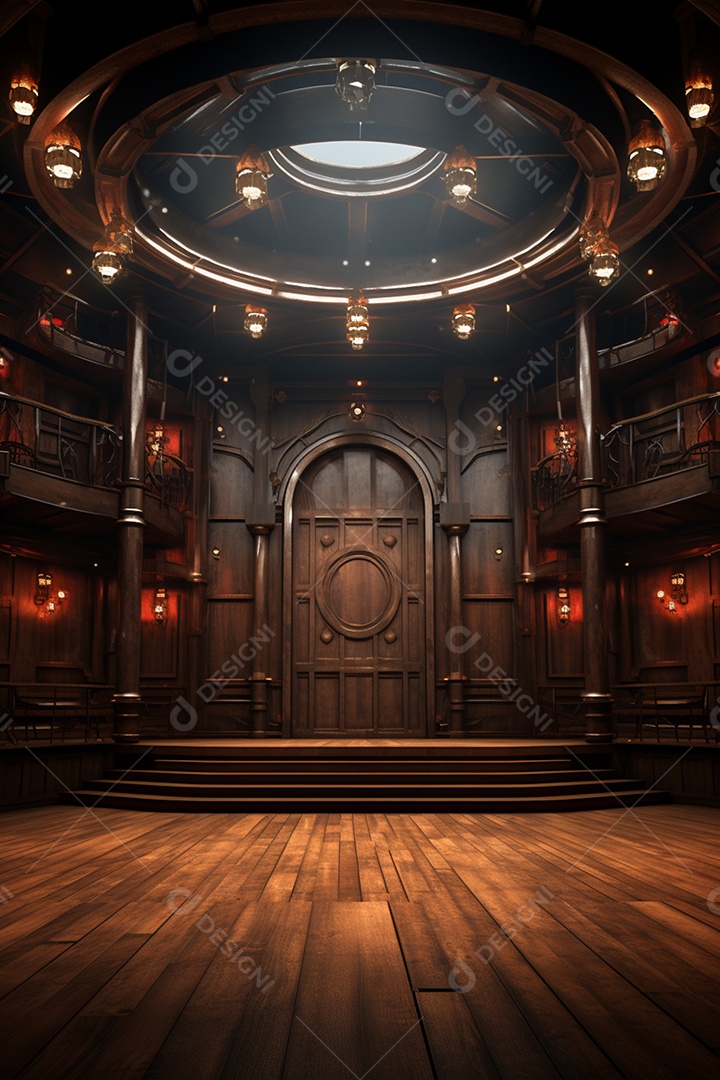 Cenário para Evento Fundo Madeira