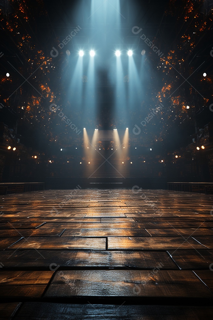 Cenário para Evento com Iluminação