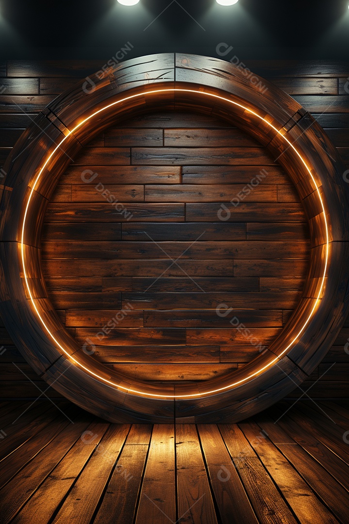 Cenário para Evento com Fundo Iluminado