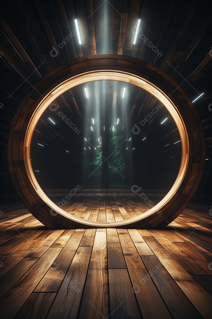 Cenário para Evento com Fundo Iluminado