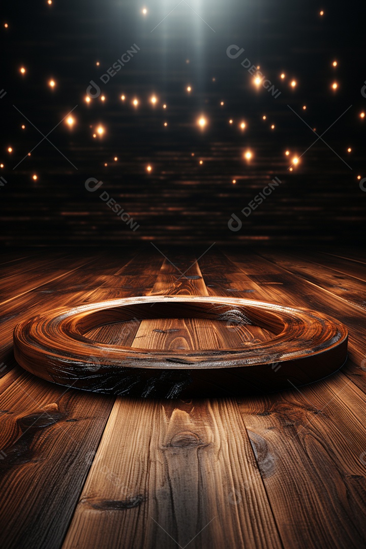 Cenário para Evento com Fundo de Madeira