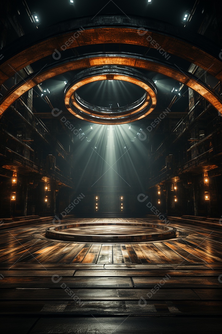 Cenário para Evento com Fundo de Madeira