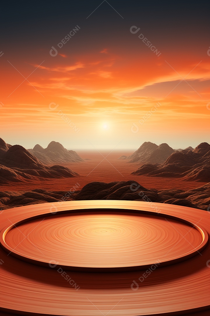 Cenário para Evento Fundo Pôr do sol