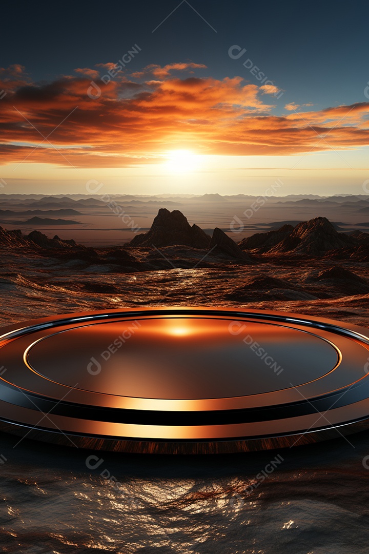 Cenário para Evento Fundo Pôr do sol